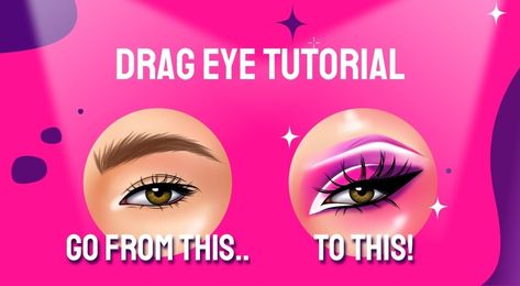 Unleash your creativity with vibrant drag queen eye makeup, mastering stunning looks and captivating techniques in this step-by-step tutorial. How To Drag Makeup, Easy Drag Queen Makeup, Drag Eye Makeup, Drag Queen Makeup Looks, Drag Queen Makeup Tutorial, Light Pink Eyeshadow, Makeup Tutorial Step By Step, Contour Tutorial, Cheek Contour