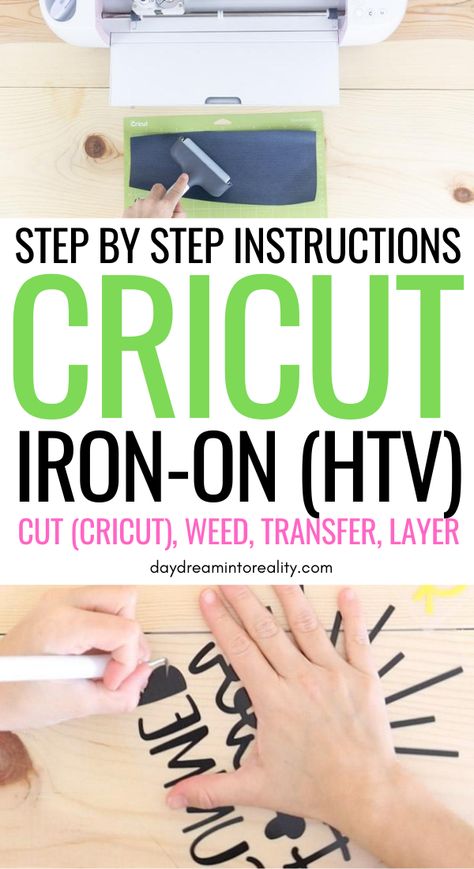 Heat Transfer Vinyl Tutorial, Heat Press Projects, Cricut Heat Transfer Vinyl, Iron On Cricut, Cricut Iron On Vinyl, Cricut Htv, Htv Projects, Cricut Help, How To Use Cricut