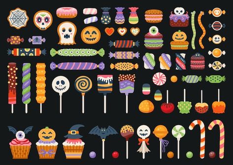 Candy Cane Lollipops, Candy Icon, Cute Zombie, Holiday Symbols, Candy Basket, Candy House, Halloween Candy Corn, About Halloween, Candy Art