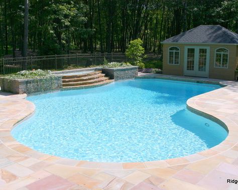 White Plaster White Plaster Pool, Spa Outdoor Ideas, Plaster Pool, Pool Edging, House Exterior Backyard, Terra Cotta Flooring, Small Pool Backyard, Luxury Pool House, Pool Planters