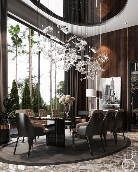 ELEVATE YOUR DINING EXPERIENCE: UNVEILING THE ALLURE OF A DARK AND LUXURY DINING ROOM – Covet Collection Architect Design House, Luxury Dining Room, Luxury Dining, Modern Dining Chairs, Dining Room Design, Architect Design, Dining Experiences, Dining Room Decor, Interior Design Inspiration