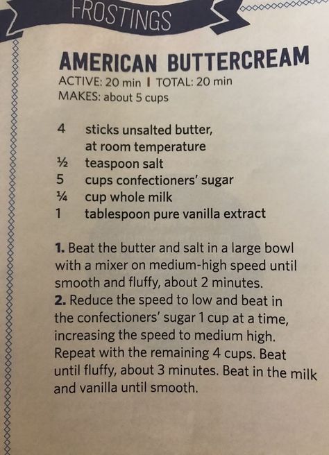 How To Make American Buttercream, American Frosting Recipe, How To Improve Canned Frosting, Smooth American Buttercream Frosting, Easy Cake Frosting Recipe, Easy Cake Frosting, Recipe Buttercream Frosting, American Buttercream Frosting Recipe, Buttercream Frosting Recipe Easy