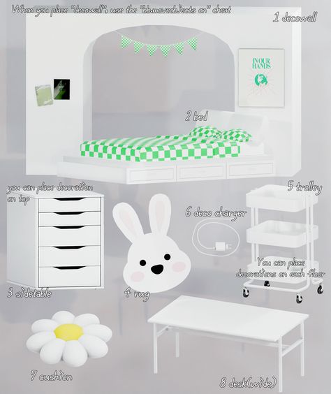 Daisy Cushion, Sims 4 Beds, Mod Furniture, The Sims 4 Pc, Sims Free Play, Sims 4 Bedroom, Sims 4 Clutter, The Sims 4 Packs, Teen Furniture