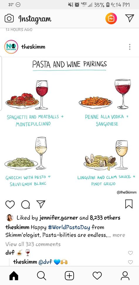 Wine And Pasta Pairing, Pasta And Wine Pairings, Penne Alla Vodka, Clam Sauce, Pasta Party, Wine Pairings, Vodka Sauce, Wine Food Pairing, Montepulciano