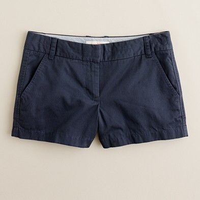 J. Crew chino shorts Teen Trends, Cotton Chinos, Navy Shorts, Chino Shorts, Summer Shorts, Look Fashion, The 3, Short Outfits, Style Guides