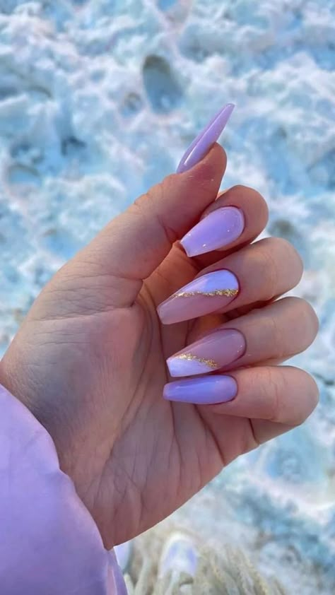 Lilac Nails, Purple Acrylic Nails, Glow Nails, Classy Acrylic Nails, Acrylic Nails Coffin Short, Short Acrylic Nails Designs, Summer Nail, Short Acrylic Nails, Best Acrylic Nails