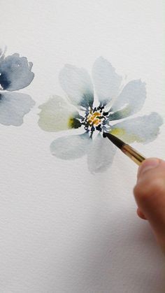 Loose Watercolor Paintings, Loose Watercolor Flowers, Watercolor Flowers Tutorial, Watercolor Paintings For Beginners, Diy Watercolor Painting, Loose Watercolor, Watercolor Painting Techniques, Watercolor Flower Art, 수채화 그림