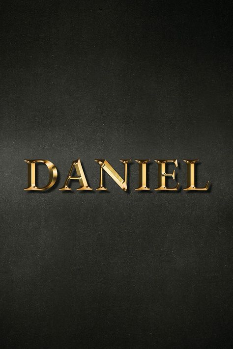 Daniel typography in gold effect design element | free image by rawpixel.com / Jubjang Daniel Name Wallpaper, Name Wallpaper Design, Daniel Core, David Name, Daniel Wallpaper, Daniel Name, Buku Diy, Beach Phone Wallpaper, Danny Lee