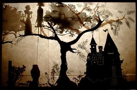 Puppet Scene Shadow Puppetry, Shadow Theatre, Toy Theatre, Puppet Theater, Shadow Art, Shadow Play, Shadow Puppets, Scenic Design, Stage Design