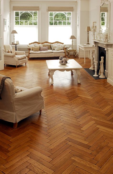 Parquet flooring your feet will love | homify Parkay Flooring, Flooring Parquet, Wood Parquet Flooring, Herringbone Wood Floor, Herringbone Wood, Natural Wood Flooring, Wood Parquet, Herringbone Floor, Wooden Floors