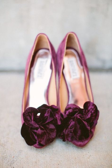 Dark plum purple velvet wedding shoes for classic fall wedding #fallwedding #shoes #velvet #bride #bridalshoes #weddingshoes #wedding #plumweddingshoes Purple Wedding Inspiration, Ruby Slippers, Velvet Shoes, Velvet Heels, Wedding Inspiration Board, Purple Shoes, Dallas Wedding, Carrie Bradshaw, Purple Velvet