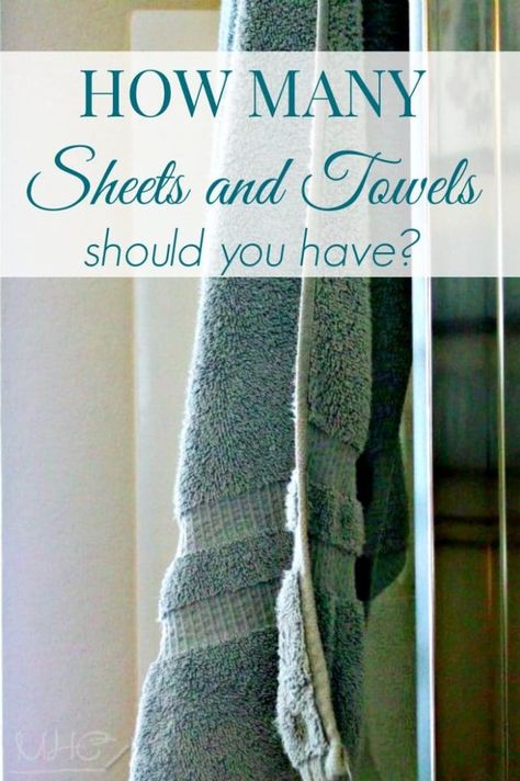 How Many Sheet and Towel Sets Should You Have? Magic Number, Towel Organization, Towel Sets, Family Of Five, Organized Mom, Simplifying Life, Keeping Healthy, Declutter Your Home, Organization Solutions