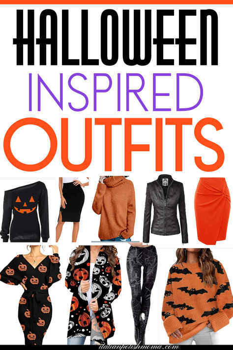 Halloween outfits for women on Amazon, Halloween inspired clothes, Halloween season, Halloween non-costume outfits for women, Halloween 2024 Halloween Office Outfits Women, Non Costume Halloween Outfits, Halloween Looks For Women, Cute Halloween Outfits For Women, Halloween Outfit Ideas For Women, Work Appropriate Costumes, Black Cat Outfit, Halloween Diy Outfit, Outfits On Amazon