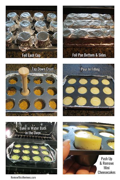 Mini Cheesecakes Recipe and Mini Cheesecake Pan Review Mini Cheesecakes Recipe, Mini Cheesecake Pan, Cheesecake Muffins, Cheesecake Pan, Mini Cheesecake Recipes, Cheesecake Cups, How To Make Cupcakes, Easy Cheesecake Recipes, Easy Cheesecake