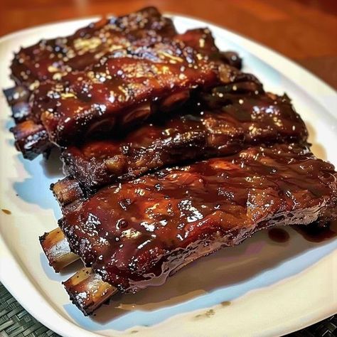 Kitchen Ema | Slow Cooker Barbequed Beef Ribs 🍖 | Facebook Barbeque Ribs, Bar B Que, Beef Ribs, Facebook Groups, Simple Recipes, Barbecue Sauce, 1 Cup, Slow Cooker, Easy Meals