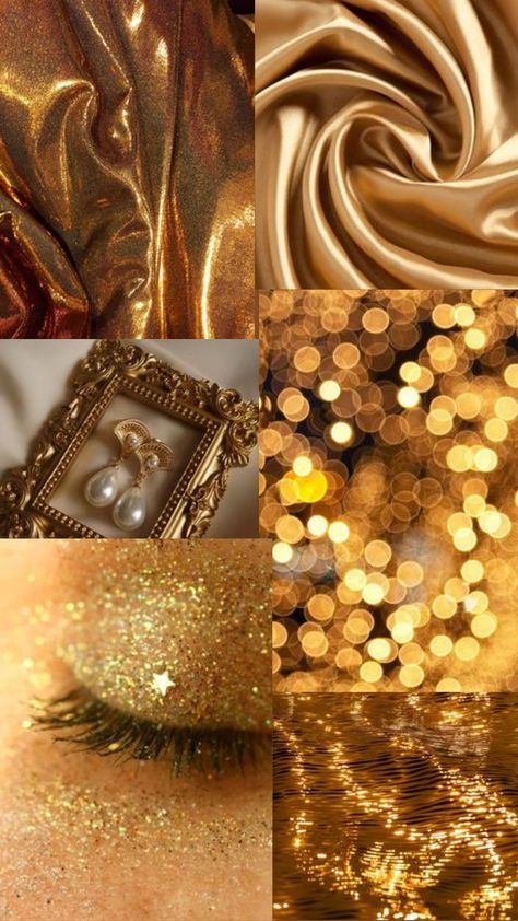 Golden Pallet, Gold Asthetics, Bridesmaid Palette, Golden Aesthetic, Cabin 7, Easy Love Spells, Stage Curtains, Aesthetic Phone Wallpaper, Gold Phone