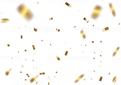 Shiny golden confetti and ribbons falling down. Confetti Falling, Confetti Explosion, Confetti Overlay, Confetti Gif Transparent Background, Yellow Confetti, Cute Dog Wallpaper, Dog Wallpaper, Falling Down, Confetti