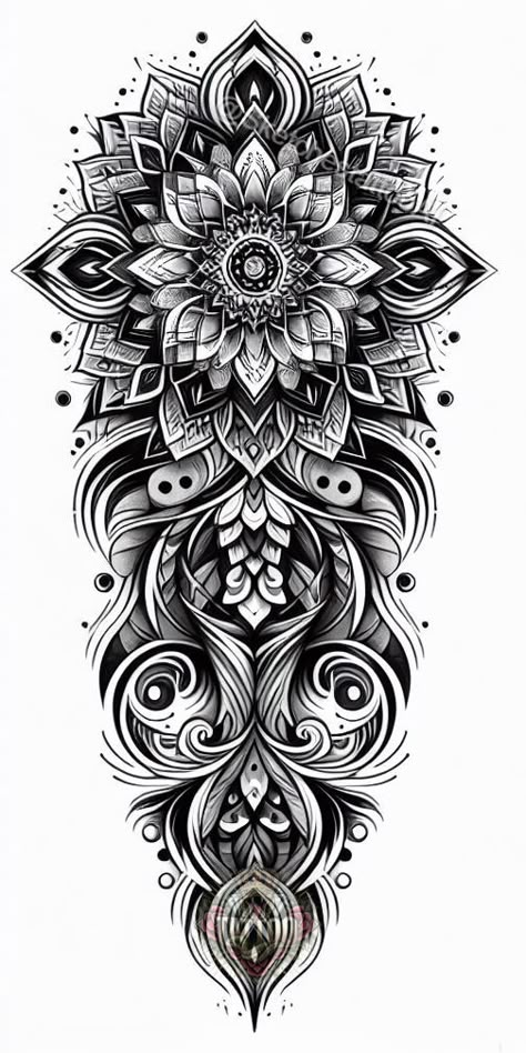 Arm Cuff Tattoo, Geometric Tattoo Stencil, Geometric Tattoo Sleeve Designs, Geometric Tattoo Pattern, Hipster Drawings, Catrina Tattoo, Geometric Mandala Tattoo, Full Leg Tattoos, Surreal Tattoo