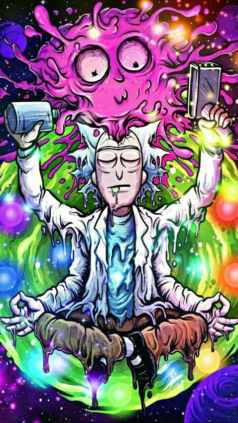 Trippy Rick And Morty, Rick And Morty Image, Rick And Morty Drawing, Doflamingo Wallpaper, Trippy Cartoon, Rick And Morty Poster, Trippy Iphone Wallpaper, Cartoon Artist, Trippy Painting