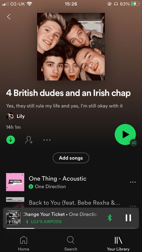 One Direction Playlist Names, Gambar One Direction, Lily Evans, Song One, Music Mood, Spotify Playlist, You Changed, Song Lyrics, One Direction