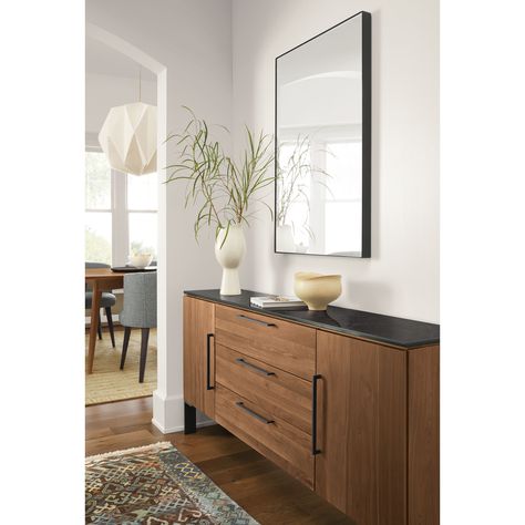 Rectangle Mirror Ebtry Way Table, Dining Room Mirror+ Modern, Console Table Room & Board Modern Furniture, Arhaus Swivel Rectangular Mirror, Dressers Room & Board Modern Furniture, Dining Room Console Table, Dining Room Console, Hal Decor, Room Seating