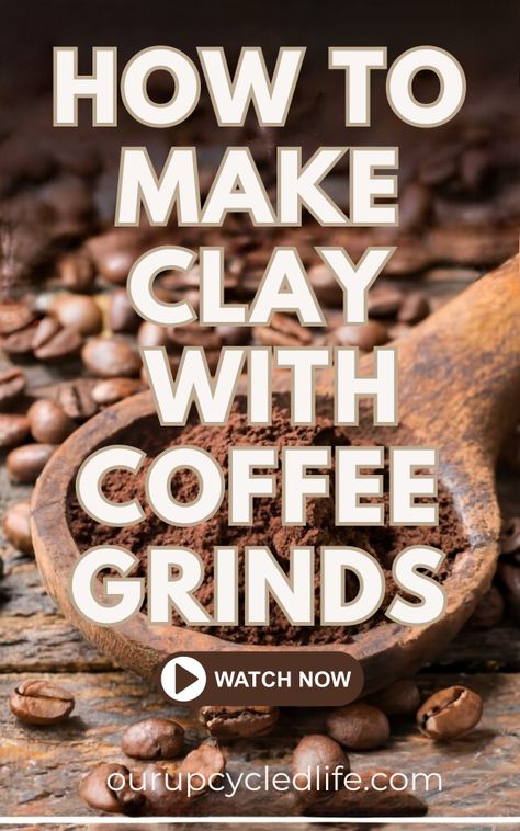 Tired of the same old craft supplies? Discover a unique and sustainable alternative: Coffee Clay! Click to learn how to make it! #coffeeclaydiy #sustainablecrafts #getcreative Leftover Coffee, Clay Recipes, Pots Ideas, Art Recipes, Crazy Crafts, Making Clay, Clay Material, Eco Friendly Diy, Diy Air Dry Clay