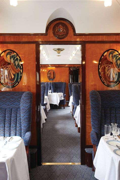 Travel competition: Win a trip on Belmond British Pullman | CN Traveller Belmond British Pullman, Luxury Train Travel, British Pullman, Pullman Train, Venice Simplon, Dinner Train, Luxury Trains, Bucket List Hotels, Train Carriage