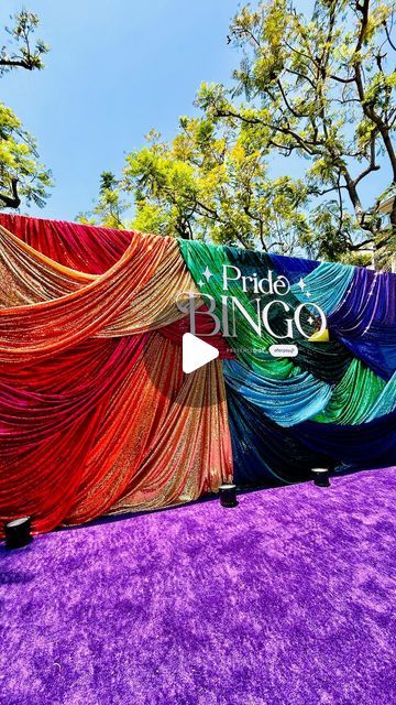 Corrie Sullivan on Instagram: "the making of this beautiful rainbow sequined fabric stage backdrop ✨🌈   another colorful installation for @thegrovela Pride Night this summer! #CorrieInColor" Rainbow Backdrop, Sequin Backdrop, Stage Backdrop, Fabric Backdrop, Sequin Fabric, Beautiful Rainbow, Rainbow Colors, Color Block, Rainbow