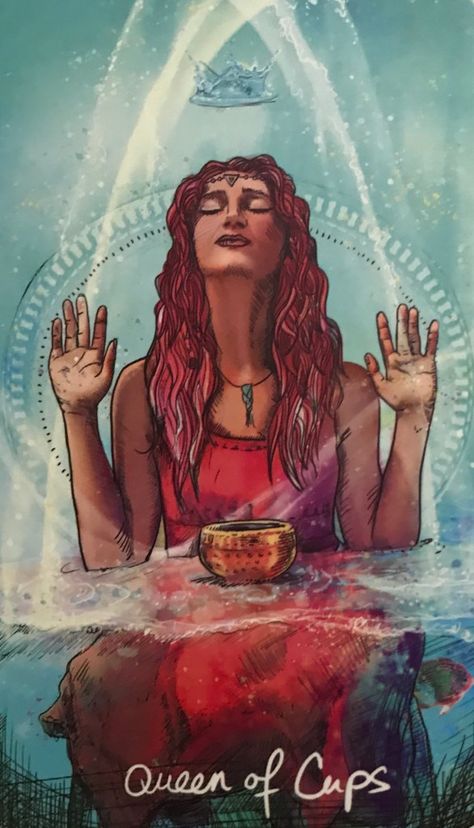 Card of the Day – Queen of Cups – Thursday, August 6, 2020 – Tarot by Cecelia Tarot By Cecelia, Queen Of Cups, Cups Tarot, Reading Tarot, Surrealism Art, Oracle Tarot, Tarot Cards Art, Angel Cards, Tarot Card Meanings