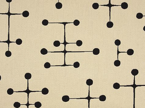 Maharam_Dot_Pattern_by_Charles_and_Ray_Eames_1947 Mcm Fabric, Mid Century Patterns, Mid Century Modern Wallpaper, Mid Century Wallpaper, Midcentury House, Modern Style Furniture, Mid Century Modern Patterns, Charles And Ray Eames, Modern Shapes