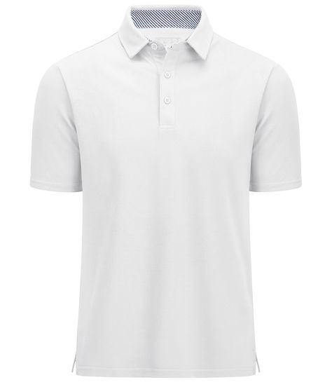 Moisture-wicking Cotton Collared Polo Shirt, Classic Short Sleeve Moisture-wicking Polo Shirt, White 4-way Stretch Polo Shirt, Summer Golf, White Moisture-wicking Golf Polo Shirt, One Piece Cartoon, Polo Design, Shirts Short Sleeve, Moisture-wicking Short Sleeve Golf Polo Shirt