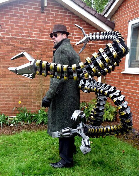 Doc Ock Octopus Costume, Fnaf Costume, Dr Octopus, Doc Ock, Valentine Diy, Epic Cosplay, Bored At Work, Costume Diy, Creative Valentines