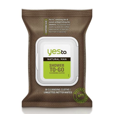 Yes To Natural Man Shower To-Go Cleansing Cloths Man Shower, Body Wipes, Portable Shower, Skin Care Collection, Natural Man, Cleansing Wipes, Anti Aging Beauty, Beauty Products Drugstore, Healthy Beauty