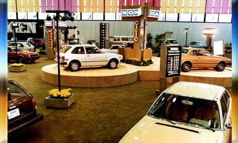 1980 Honda Models LineUp At The Chicago Auto Show Chicago Auto Show, Car Lot, Honda Models, Assembly Line, Car Dealership, Car Show, Vintage Cars, Used Cars, Chicago