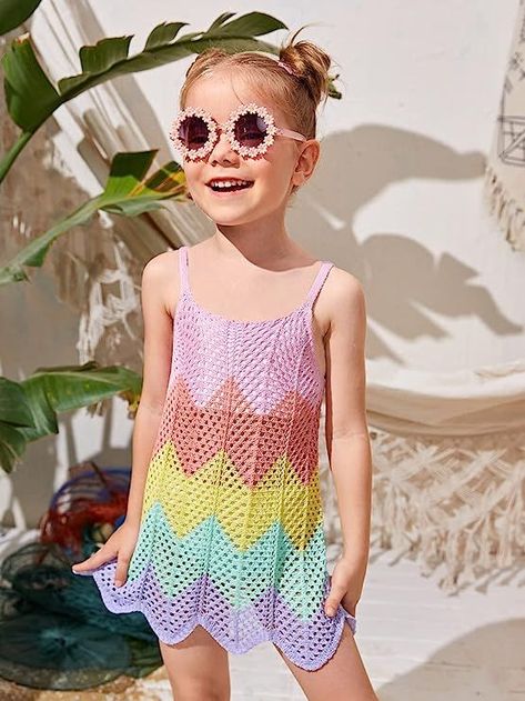 Crochet Skirt Outfit, Crochet Girl Patterns, Swimsuit Coverup Skirt, Knit Swimsuit, Swimming Spa, Girls Cover Up, Crochet Beach Wear, Crochet Bathing Suits, Crochet Beach Dress