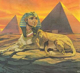 ShukerNature: 'FINDING OUT' - THE 36 CRYPTOZOOLOGICAL/MYTHOLOGICAL BACK COVERS AT LONG LAST! Sphinx Mythology, Sphinx Art, Angus Mcbride, Egypt Museum, Ancient Egypt Art, Egypt Art, Egyptian Mythology, Sea Monsters, Fantasy Artist