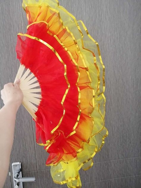 This is a Chinese fan - used as a stage performance, such as dancing, accompaniment or special movie props. It's made of silk and comes in various colors    Factory production, support to customize various sizes of colors and printed logos, our company supports wholesale and retail.  Wechat: ysnlgssy  whatsapp:13911045129  E-mail: mochilapang@outlook.com Props For Dance Performance, Props For Dance, Bollywood Dance Costumes, Dance Props, Chinese Fan, Stage Props, Bollywood Dance, Folk Dance, Stage Performance