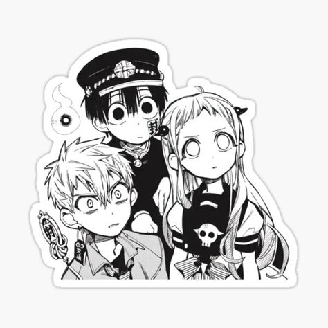 Yashiro And Hanako, Hanako Manga, Manga Stickers, Anime Sticker, Toilet Bound Hanako Kun, Toilet Bound, Hanako Kun, Anime