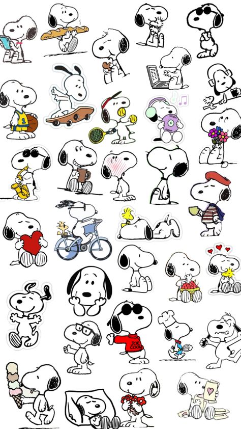 #snoopy #wallpaper #wallpapersnoopy Snoopy Instagram Highlights, Snoopy Homescreen Layout, Snoopy Bullet Journal, Snoopy Emoji, Peanuts Tattoo, Snoopy Collage, Snoopy Stickers, Snoopy Art, Wallpaper Snoopy