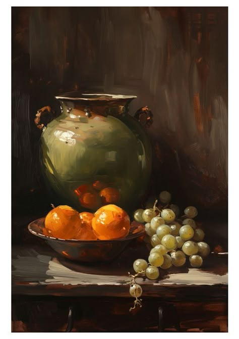 Old Still Life Paintings, Still Life Examples, Impressionist Still Life Paintings, Still Lives Painting, Moody Still Life Painting, Christmas Still Life Painting, Oil Paint Still Life, Oil Still Life Painting, Still Life Set Up