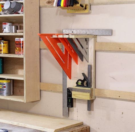 French Cleat Storage, Overhead Garage Storage, Garage Tool Storage, Woodworking Storage, Tool Storage Diy, Diy Garage Storage, Workshop Organization, Garage Storage Organization, French Cleat