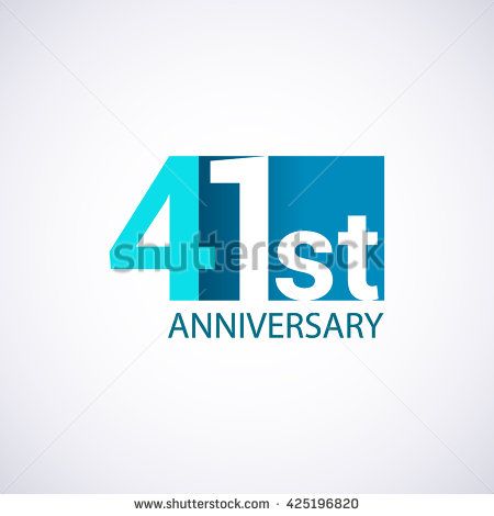 Template Logo 41st anniversary. Blue colored. - stock vector 41st Anniversary, Ibm Logo, Stock Vector, Photo Image, Company Logo, Stock Images, Tech Company Logos, Portfolio, ? Logo