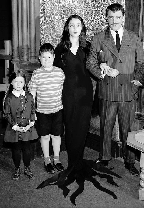 The Addams Family Original Addams Family, The Addams Family 1964, Addams Family Tv Show, Pugsley Addams, Morticia And Gomez Addams, Addams Family Musical, Charles Addams, The Munster, Gomez And Morticia