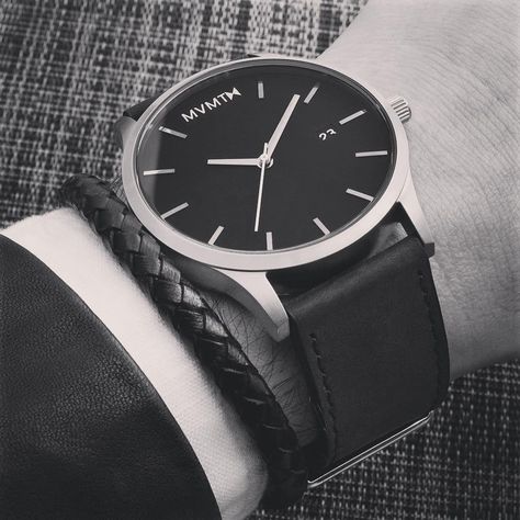 Gentle feels 🖤 Do you like to wear watches ? Comment below. PS- Pinterest mvmt . . . . . . #l_b_l_a_c_k_l #outfitfromabove… Mvmt Watches, Swiss Army Watches, Black Leather Watch, Rose Gold Watches, Fashion Menswear, Stylish Watches, Classic Watches, Beautiful Watches, May 23