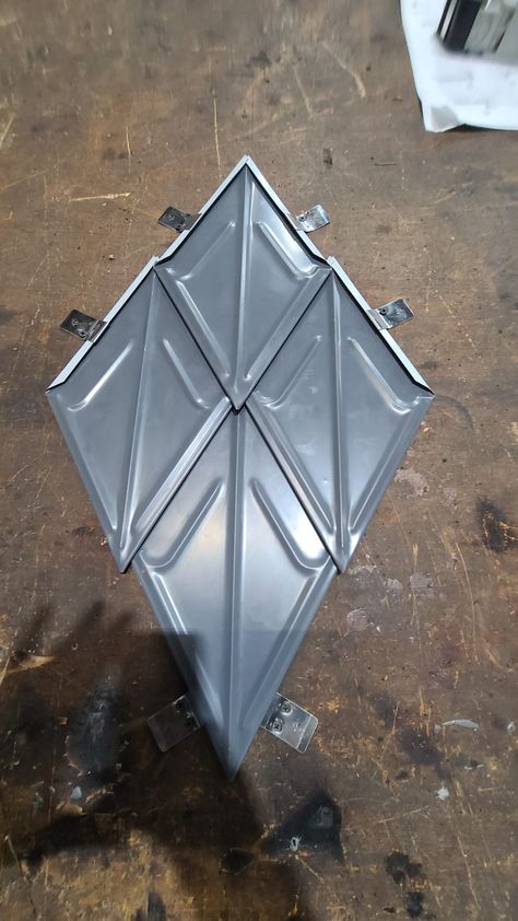 Custom pressed metal shingles for historic replications or new designs | Fine Metal Roof Tech Metal Roofing Systems, Metal Shingles, Sheet Metal Roofing, Sheet Metal Tools, House Repair, Building Envelope, Feature Wall Design, Roof Ideas, Concrete Walkway