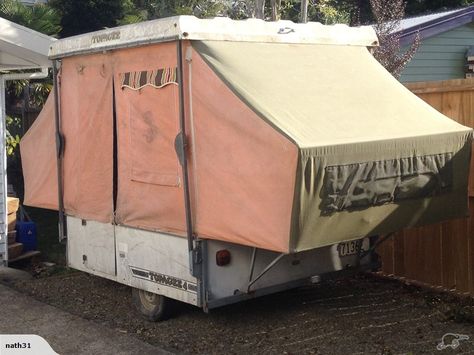 poptop camper- $1 reserve | Trade Me Poptop Camper, Trailer Tent, Pop Top, Camping Trailer, Motorhome, Outdoor Gear, Tent, Roof, Trailer