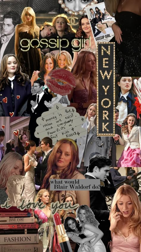 #gossipgirl #gossipgirlshuffle #gossipgirlblair #gossipgirlserena #gossipgirlaesthetic Blair Waldorf Color Palette, Gossip Girl Collage, Gossip Girl Aesthetic Wallpaper, Gossip Girl Wallpaper, Nate Gossip Girl, Gg Wallpaper, Estilo Blair Waldorf, Gossip Girl Serena, Stile Blair Waldorf