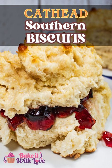 Cathead Biscuits Fluffy Biscuits Recipe, Cat Head Biscuits, Blueberry Muffin Bread, Buttermilk Bread, Southern Biscuits, Yummy Biscuits, Fluffy Biscuits, Buttermilk Biscuits Recipe, Drop Biscuits