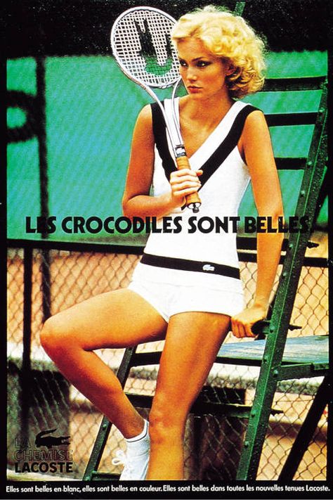 10 Vintage Pics that Prove Tennis is the Chicest Sport Ever - Lacoste Vintage Tennis Photos Mode Tennis, Lacoste Vintage, Tennis Photos, Tennis Aesthetic, Vintage Pics, Vintage Tennis, Retro Sports, Retro Sport, Vintage Sportswear