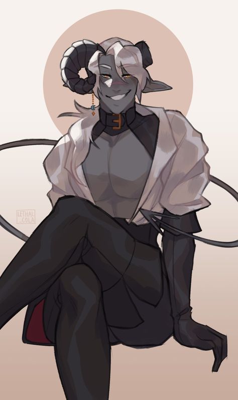 Cuddling Pose Drawing Base, Dramatic Pose Reference Drawing, Incubus Character Design, Dnd Character Oc, Demon Oc Drawing, Tiefling Male Character Concept, Male Tiefling Art, Monster Boy Oc, Oc Design Male